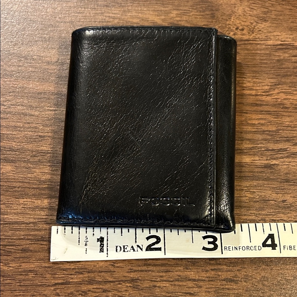 Fossil Black Leather Card Holder